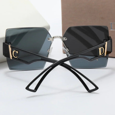 5 Colors Fashionable Rimless Nylon Lens Temple Polarized Sunglasses