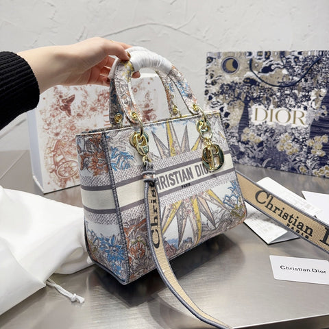 Lady D-Lite Embroidered Bag