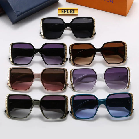 7  Colors Luxury Letter Print Frame Women's Fashion Sunglasses
