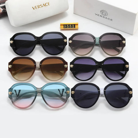 6-color fashion letter temple sunglasses polarized glasses