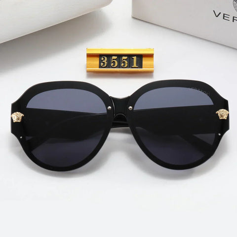 6-color fashion letter temple sunglasses polarized glasses