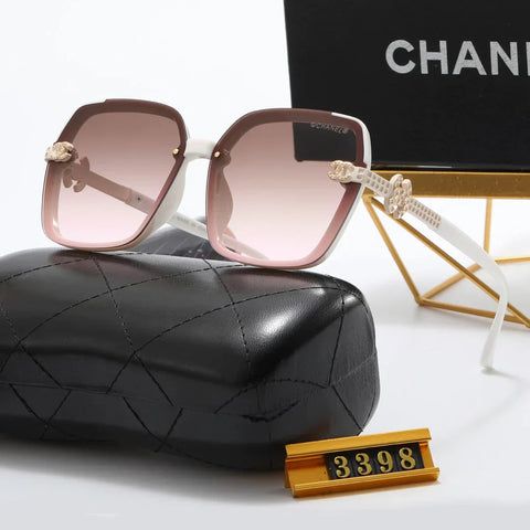 4 color fashion oval double  temple polarized sunglasses