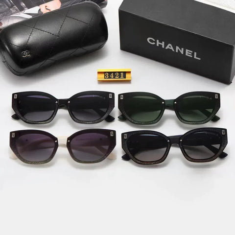 4-color fashion triangle rhombus temple polarized sunglasses