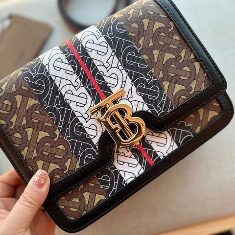 Statement Monogram Leather Crossbody Bag