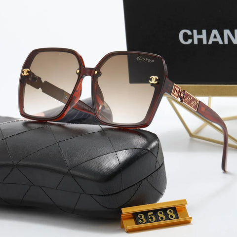 5-Color Fashion Printed Letter Polarized Sunglasses