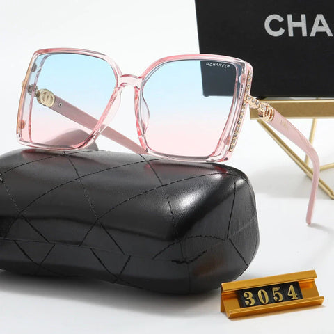 6 Colors Fashion Double Rhinestone Temple Polarized Sunglasses