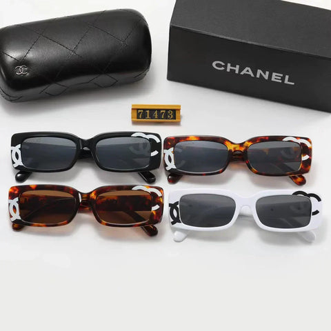 4-color fashion square frame polarized sunglasses