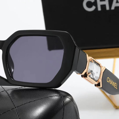 7-color fashion rhinestone temple polarized sunglasses