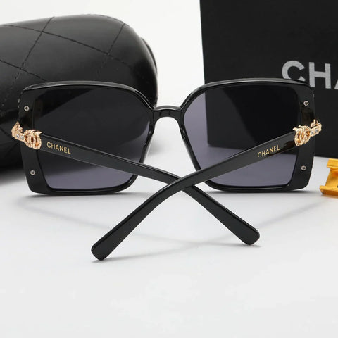6 Colors Fashion Double Rhinestone Temple Polarized Sunglasses