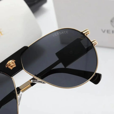 5-color fashion lion head temple sunglasses polarized glasses