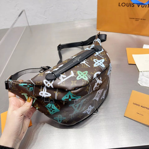 Personalized Graffiti Monogram Crossbody Bag