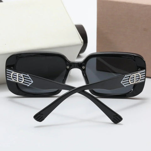 4 colors luxury  double circle lens polarized sunglasses