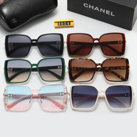 6 Colors Fashion Double Rhinestone Temple Polarized Sunglasses