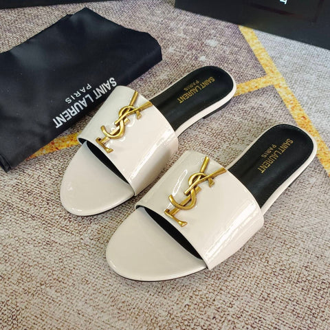 Classic Gold Signature Flat Slippers