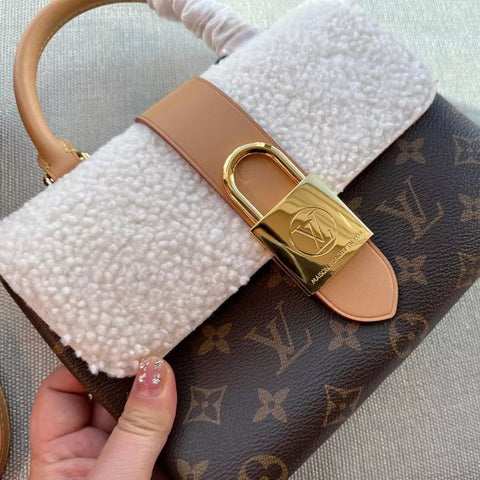 Locky Lambswool Leather Bag