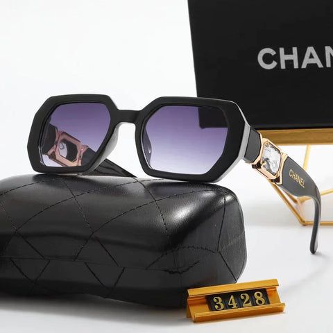 7-color fashion rhinestone temple polarized sunglasses
