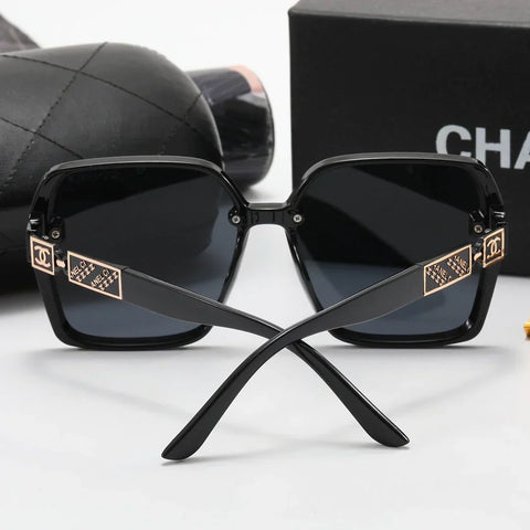 5-Color Fashion Printed Letter Polarized Sunglasses
