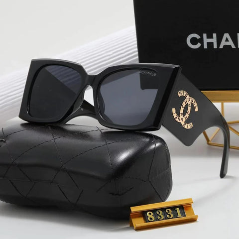 6-color fashion  letter temple polarized sunglasses