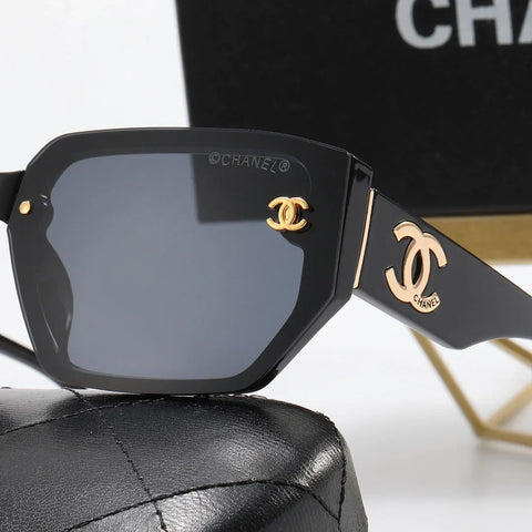 5-Color  Letter Temple Polarized Sunglasses