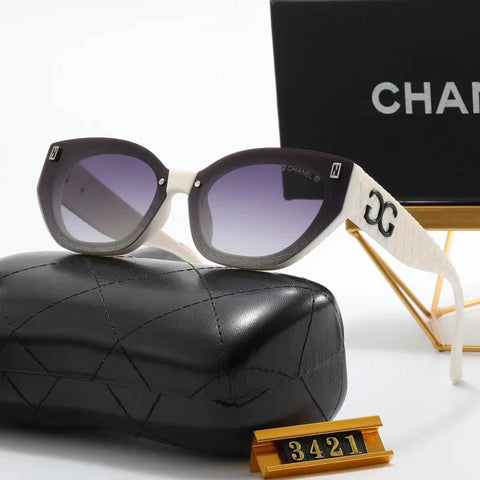 4-color fashion triangle rhombus temple polarized sunglasses