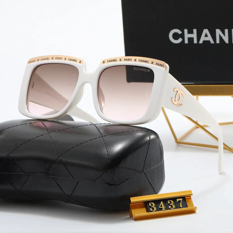 4 color fashion  letter eyebrow polarized sunglasses
