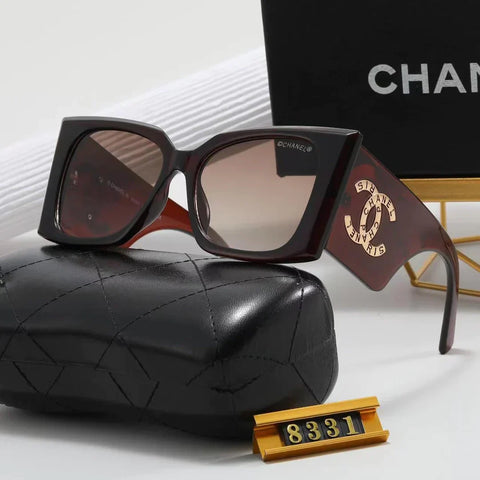 6-color fashion  letter temple polarized sunglasses
