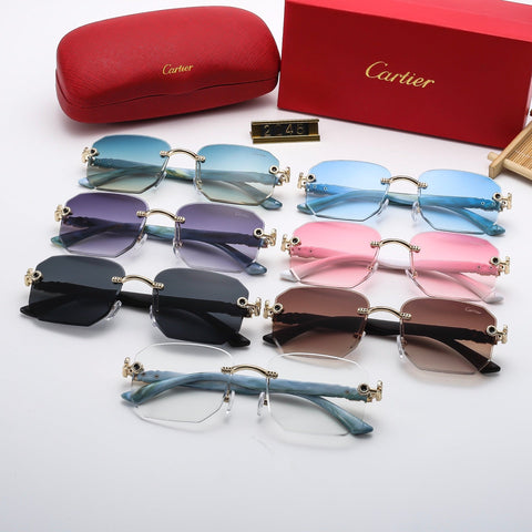 Classic rimless design sunglasses 2245
