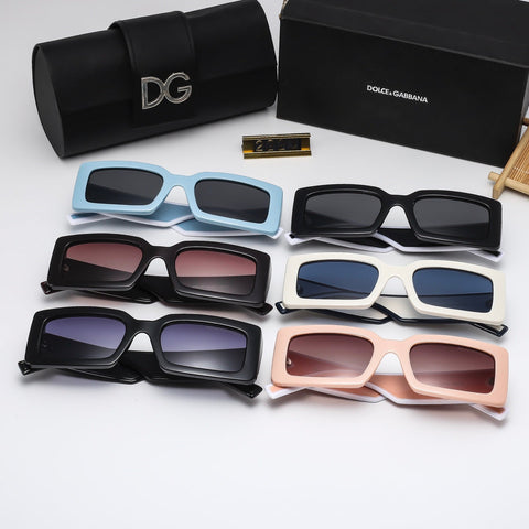 5 colors trendy square sunglasses 2223