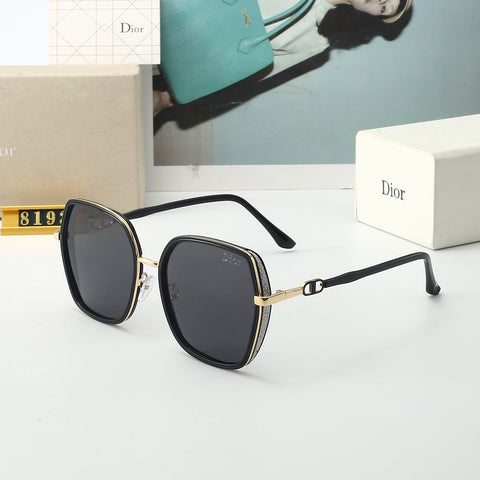 5 colors flat light thin frame sunglasses 8193