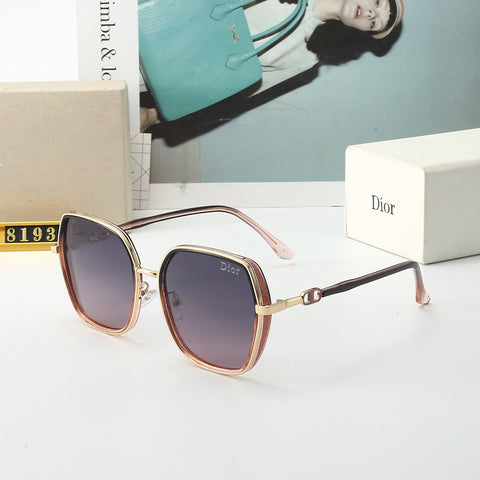 5 colors flat light thin frame sunglasses 8193