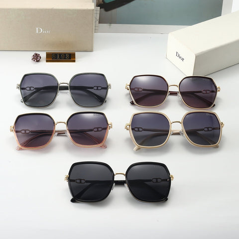 5 colors flat light thin frame sunglasses 8193