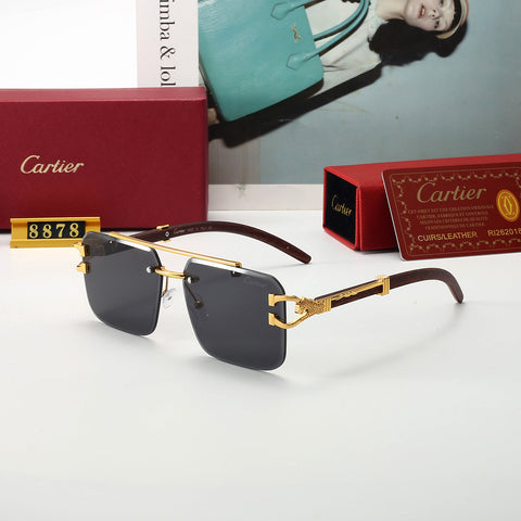 5 colors of trendy rimless sunglasses 8878