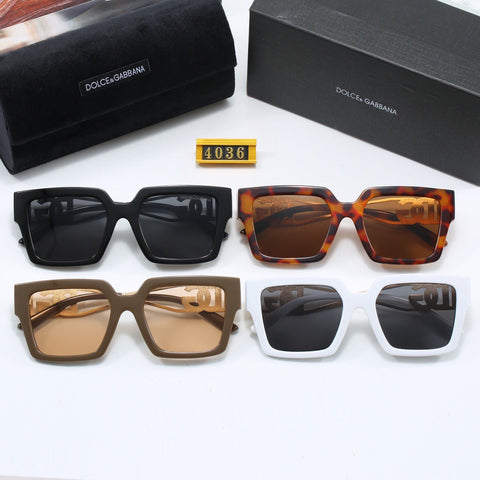 5 Colors Unique Fine Acetate Temple Sunglasses 4036