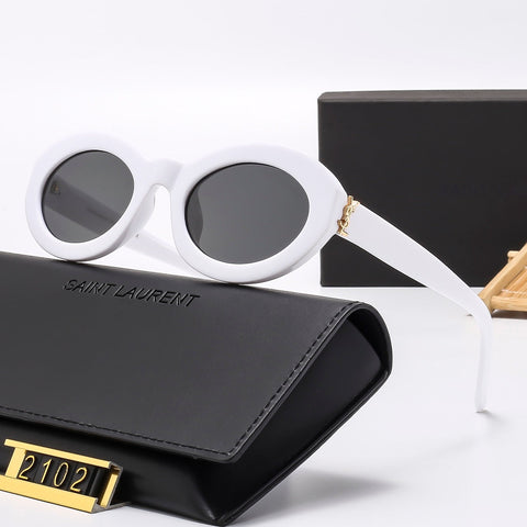 6 colors round lens sunglasses 2102