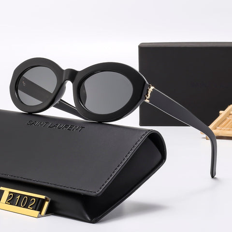 6 colors round lens sunglasses 2102