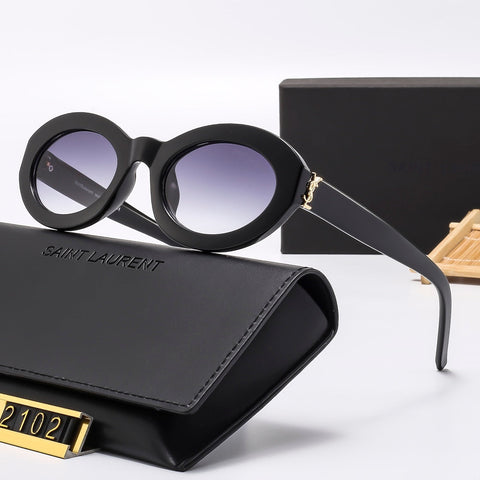 6 colors round lens sunglasses 2102