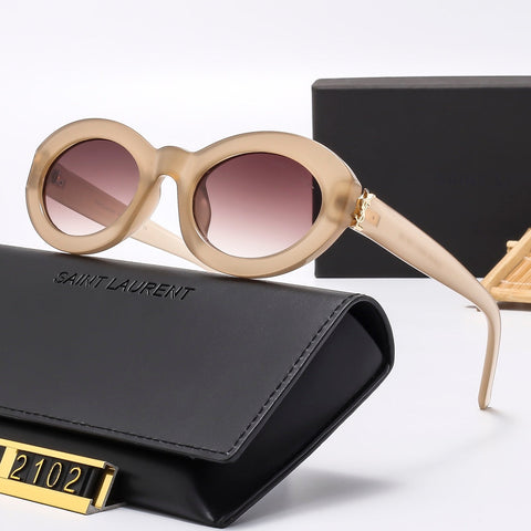 6 colors round lens sunglasses 2102