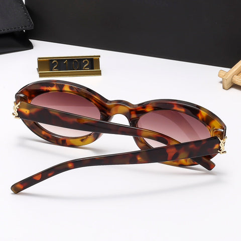 6 colors round lens sunglasses 2102