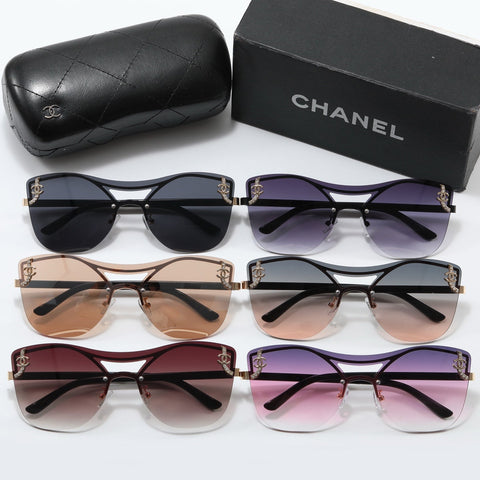 6-color gradient frameless sunglasses 5058