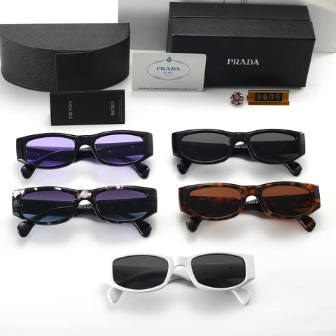 5 colors thin frame sunglasses  8606
