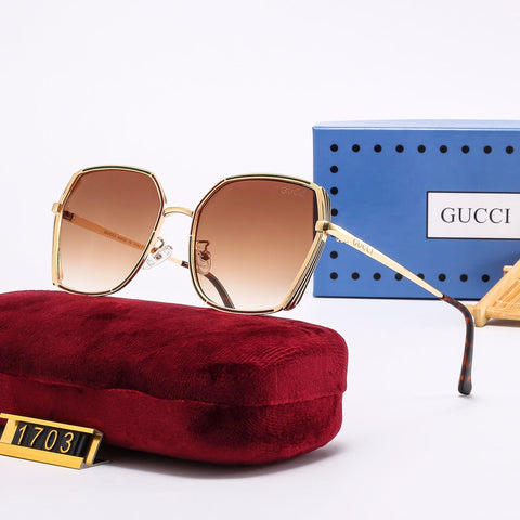 4-color trendy plain sunglasses   1703