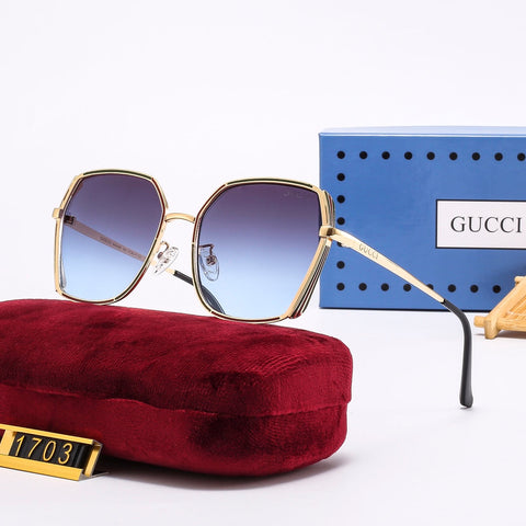 4-color trendy plain sunglasses   1703