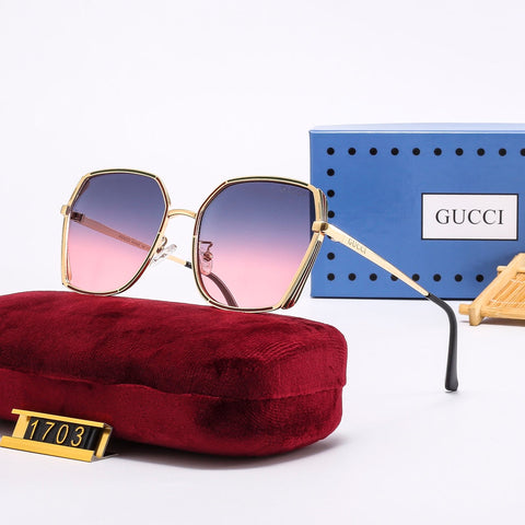 4-color trendy plain sunglasses   1703