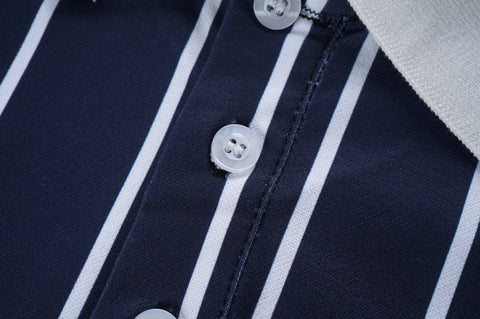 Fashion striped POLO shirt