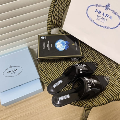 Triangle Logo Transparent Flat Slippers