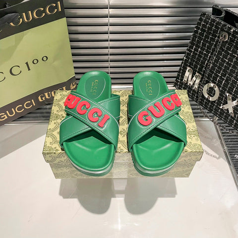 Couple Cross Strap Flats