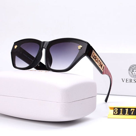 Fashion Letter Engraving Frame Outdoor Sunglasses