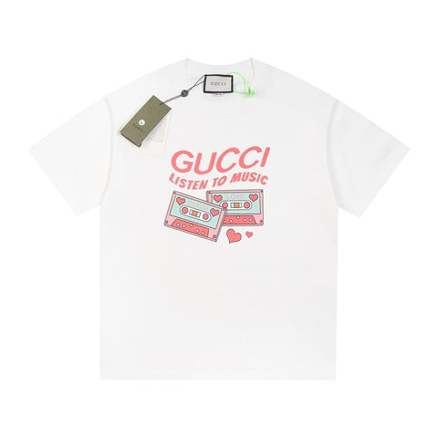 Record print T-shirt