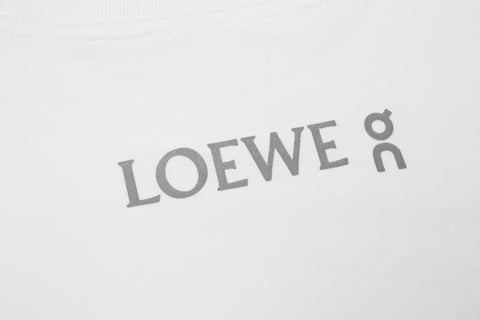 Fluorescent logo print T-shirt