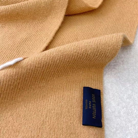 Solid Embroidered Monogram Scarf